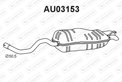  AU03153 VENEPORTE Глушитель выхлопных газов конечный