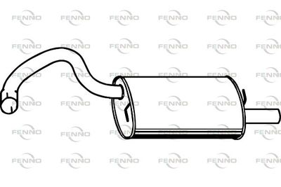  P1676 FENNO Глушитель выхлопных газов конечный