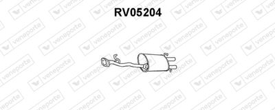  RV05204 VENEPORTE Глушитель выхлопных газов конечный