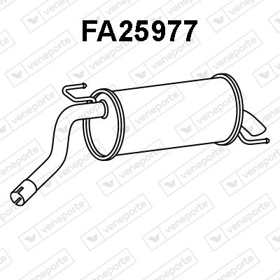  FA25977 VENEPORTE Глушитель выхлопных газов конечный