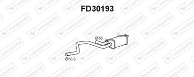  FD30193 VENEPORTE Глушитель выхлопных газов конечный