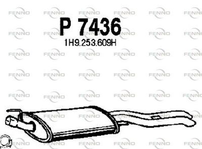  P7436 FENNO Глушитель выхлопных газов конечный