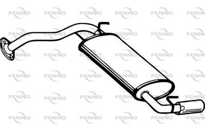  P3526 FENNO Глушитель выхлопных газов конечный