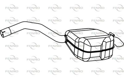  P76035 FENNO Глушитель выхлопных газов конечный