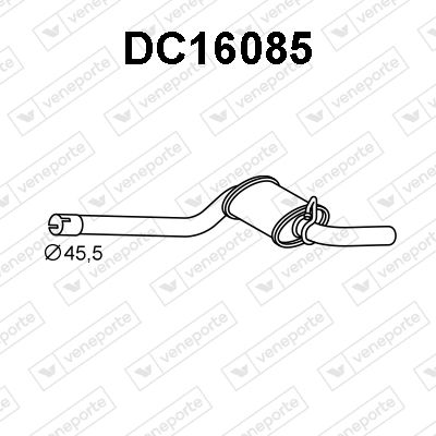  DC16085 VENEPORTE Глушитель выхлопных газов конечный