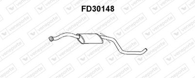  FD30148 VENEPORTE Средний глушитель выхлопных газов