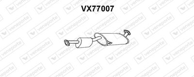  VX77007 VENEPORTE Глушитель выхлопных газов конечный