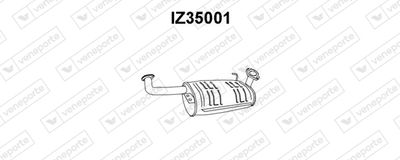  IZ35001 VENEPORTE Глушитель выхлопных газов конечный