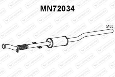  MN72034 VENEPORTE Предглушитель выхлопных газов