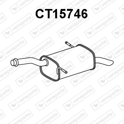  CT15746 VENEPORTE Глушитель выхлопных газов конечный