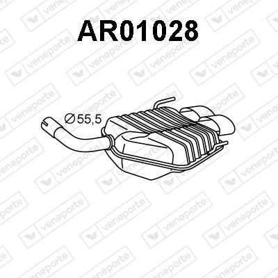  AR01028 VENEPORTE Глушитель выхлопных газов конечный