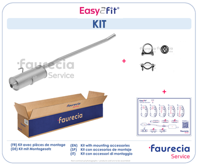  FS45612 Faurecia Средний глушитель выхлопных газов