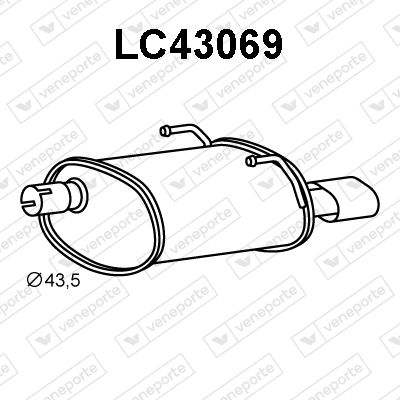  LC43069 VENEPORTE Глушитель выхлопных газов конечный