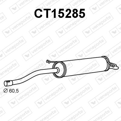  CT15285 VENEPORTE Глушитель выхлопных газов конечный