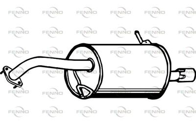  P3521 FENNO Глушитель выхлопных газов конечный