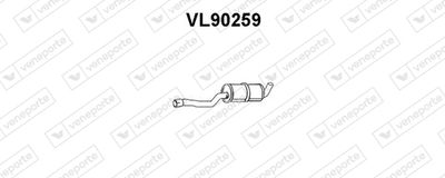  VL90259 VENEPORTE Предглушитель выхлопных газов