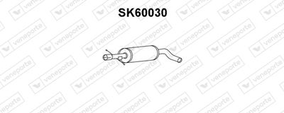  SK60030 VENEPORTE Предглушитель выхлопных газов