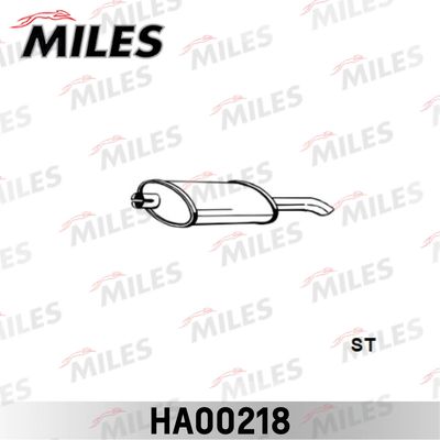  HA00218 MILES Глушитель выхлопных газов конечный