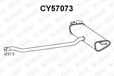  CY57073 VENEPORTE Глушитель выхлопных газов конечный