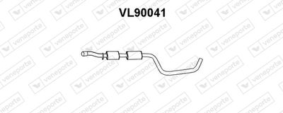  VL90041 VENEPORTE Средний глушитель выхлопных газов