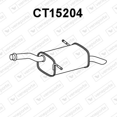  CT15204 VENEPORTE Глушитель выхлопных газов конечный