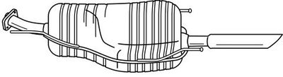  41603 SIGAM Глушитель выхлопных газов конечный