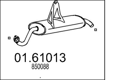  0161013 MTS Глушитель выхлопных газов конечный