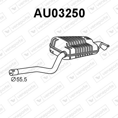  AU03250 VENEPORTE Глушитель выхлопных газов конечный