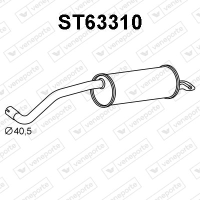  ST63310 VENEPORTE Глушитель выхлопных газов конечный