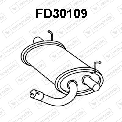  FD30109 VENEPORTE Глушитель выхлопных газов конечный