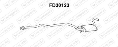  FD30123 VENEPORTE Предглушитель выхлопных газов