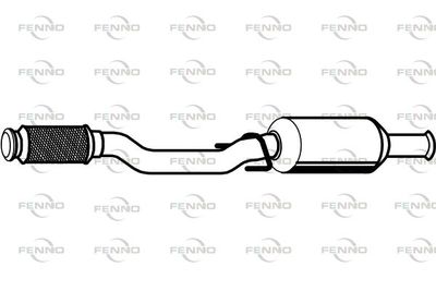  P4649 FENNO Предглушитель выхлопных газов