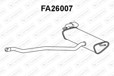  FA26007 VENEPORTE Глушитель выхлопных газов конечный