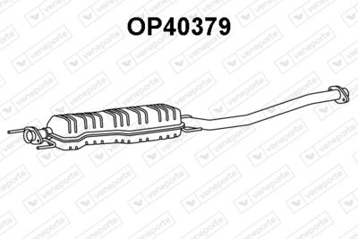  OP40379 VENEPORTE Средний глушитель выхлопных газов