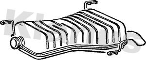  210495 KLARIUS Глушитель выхлопных газов конечный