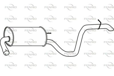  P31081 FENNO Глушитель выхлопных газов конечный