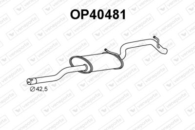 OP40481 VENEPORTE Глушитель выхлопных газов конечный