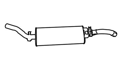  310029 WXQP Глушитель выхлопных газов конечный