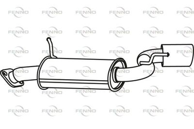  P2014 FENNO Глушитель выхлопных газов конечный