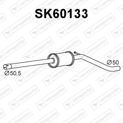  SK60133 VENEPORTE Предглушитель выхлопных газов