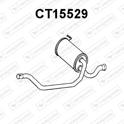  CT15529 VENEPORTE Средний глушитель выхлопных газов