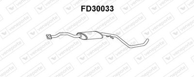  FD30033 VENEPORTE Средний глушитель выхлопных газов