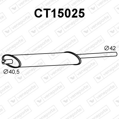  CT15025 VENEPORTE Предглушитель выхлопных газов