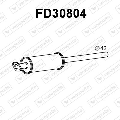  FD30804 VENEPORTE Предглушитель выхлопных газов