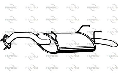  P4080 FENNO Глушитель выхлопных газов конечный