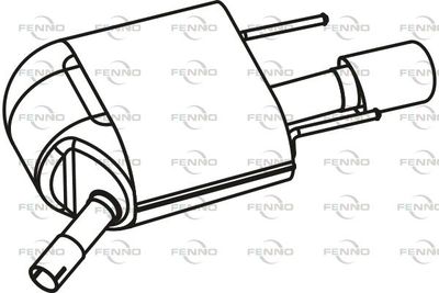  P43046 FENNO Глушитель выхлопных газов конечный