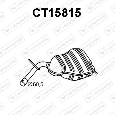  CT15815 VENEPORTE Глушитель выхлопных газов конечный