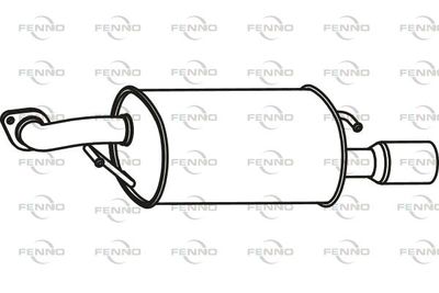  P3542 FENNO Глушитель выхлопных газов конечный