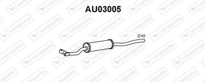  AU03005 VENEPORTE Предглушитель выхлопных газов