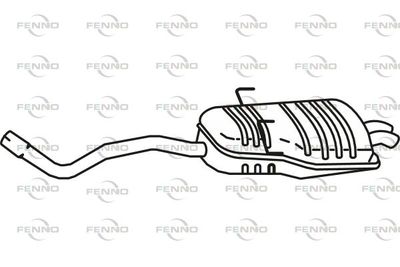  P2773 FENNO Глушитель выхлопных газов конечный